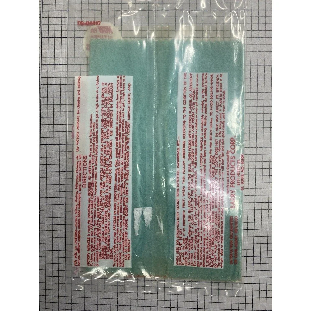 Victory Miracle Magic All Purpose Polishing Cloth Vtg NOS Cleans Polishes Waxes